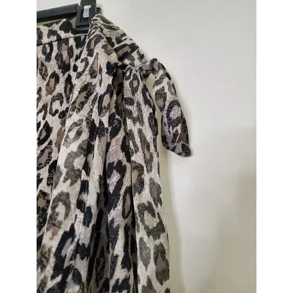 NWT East Adeline Wrap Skirt Animal Print Size 3XL MSRP $59 Boho Beach High Low - Picture 3 of 14